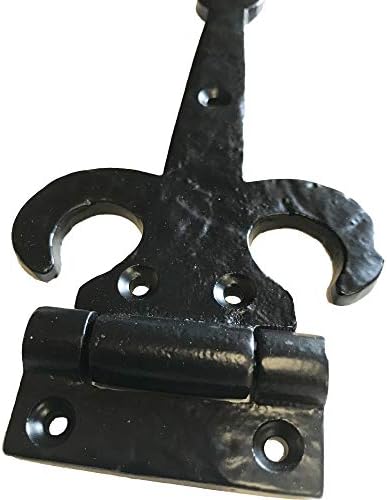 6,5 - DS-112 - Декоративна желязна каишка Fleur di lis Spear - Iron каишка в старинен стил за врати, порти,