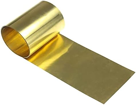 Метална Медни фолио SYZHIWUJIA от чисто Меден лист фолио от Месинг за метални изделия с Дебелина 0,3 мм, дължина