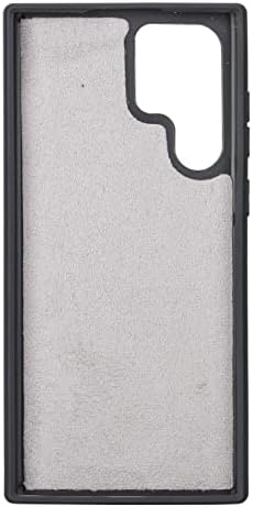 Калъф Bayelon Samsung Galaxy S22 Ultra, една Чанта-портфейл от естествена кожа за телефон, свалящ-Портфейл За телефон, Магнитна флип-надолу капак За телефон, Samsung Galaxy S22 Ultra Case с дър?