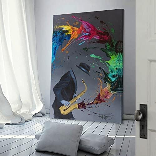 Художествен Плакат Безлични Души Абстрактна Цветна картина с маслени бои - Kre8, Модерна печат върху платно (7) Плакати с картини върху платно И щампи Стенни художеств