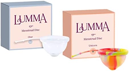 LUMMA® средно ясно + високо Еднорог (Пакет 2) по жалби и множество менструална │ диск, изработен от ултра тънко медицински силикон │ строга │ женската хигиена │период