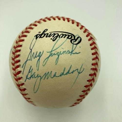 Шампиони на Световните серии Филаделфия Филис 1980 г., по бейзбол с множество Автографи на PSA DNA - Бейзболни топки с автографи