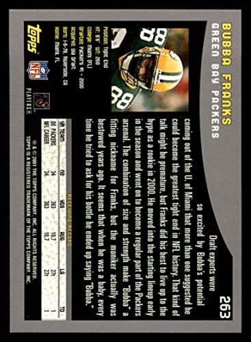 2001 Topps # 263 Бубба Фрэнкс Грийн Бей Пэкерс (Футболна карта) в Ню Йорк /MT Пакърс в Маями (Флорида)
