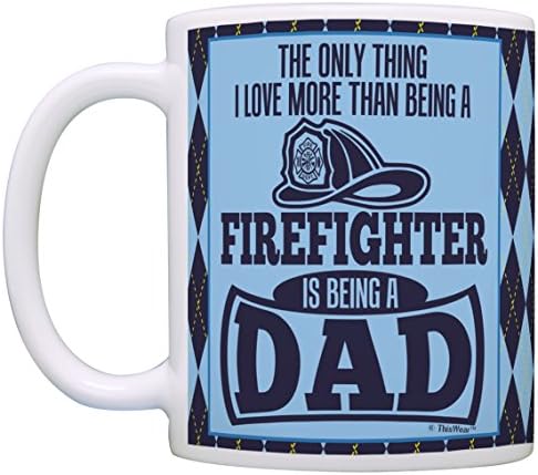 Татко-Пожарникар Единственото нещо, което Обичам Повече, отколкото да е Пожарникар, - това е папину Кафеена Чаша, Чаена Чаша Argyle