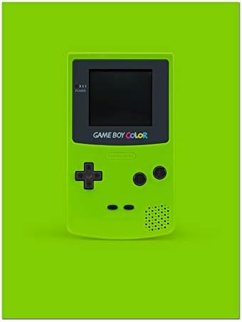 Дж.Н. Лондон ретро-portable, Nintendo Gameboy зелен цвят, с сатинировкой 18 инча на 24 инча, многослоен