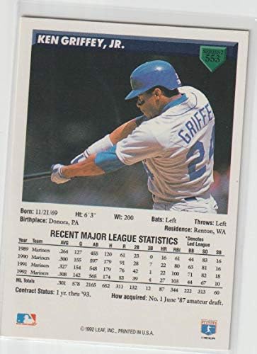 Кен Гриффи младши (Бейзболна картичка) 1993 Donruss - [Базата] #553