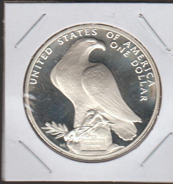Търговски приходи Олимпийски Колизеума 1984 г. - 1 долар на САЩ , Превъзходно доказателство скъпоценен камък