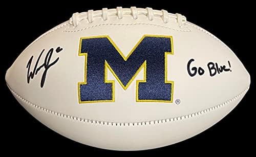 Уил Джонсън, подписа договор с Michigan Wolverines Football Jsa Coa - Футболни топки с автографи