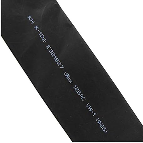 Aexit Черно 25 мм, Диаметър на окабеляване и свързване Полиолефиновый 2: Амбалажна Свиване тръба 1 М