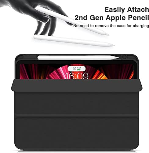 Магнитен калъф за iPad Air 5-ти / 4-то поколение 10,9 инча с притежателя на Pecil Подвижен Прозрачен делото