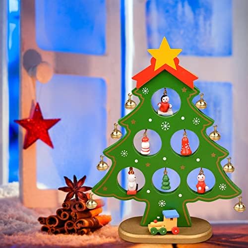 Декоративни Акценти за Домашен интериор Изкуствена Коледна Елха си САМ Мини Коледно Дърво за Украса на Работния