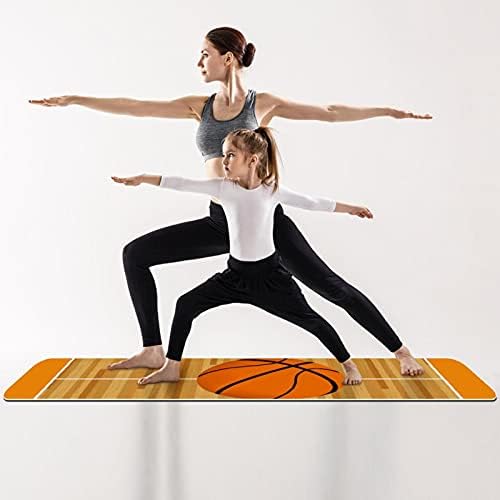 Баскетболно игрище Siebzeh Спортен дебела подложка за йога Премиум-клас, в Екологично Чист Гумена подложка за здраве и фитнес, Нескользящий мат за всички видове упраж?