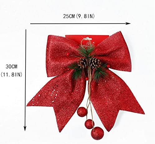 BHXINGMU Коледна Лък-Възел - Украса За Коледната Елха, Висулка във формата На шишарката с Голям Нос, Коледа