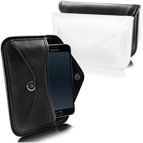 Калъф BoxWave за Huawei P30 Lite (Case by BoxWave) - Луксозни Кожена чанта-месинджър, Дизайн своята практика-плик