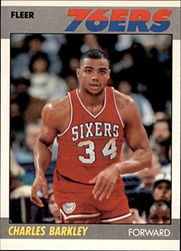 1987 Играч № 9 Чарлз Баркли Филаделфия 76-ърс (баскетболно карта) NM/MT 76ers Auburn