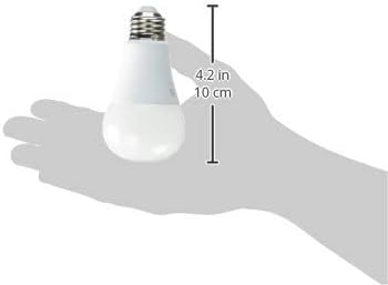 Електрическата крушка на GE Lighting LED A19 със Средна цокъл, 9 W, Наивно-бяла, 8 бр, без регулиране на яркостта