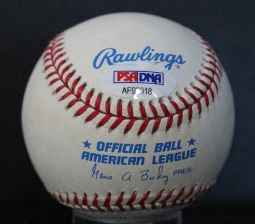 Автограф Уили Уилсън (шампион 82 от отбиванию) в бейзбола Auto PSA/DNA AF92318 - Бейзболни топки с автографи