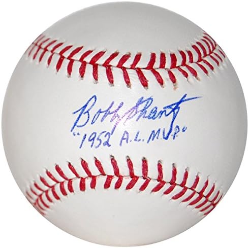 Бейзболен клуб MLB с автограф на Боби Шанца и Надпис 1952 AL MVP - Бейзболни топки с автографи