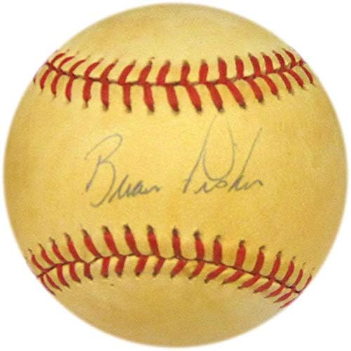 Бейзбол с автограф на Брайън Фишър - Бейзболни топки С автографи
