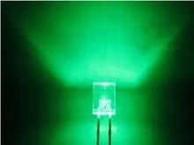 50шт 2x3x4mm Водата Бистра Квадратна Правоъгълна Зелена Led Лампа