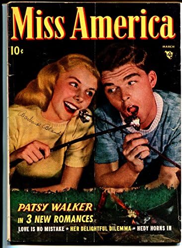 Мис Америка, Том 7 8 1948-Своевременно-Патси Уокър-комикси-градинска ружа-мода-VG-
