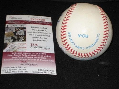 Елдън Окер Тайгърс Подписа Автограф Автентични Бейзболни топки Rawlings Oal Jsa Редки Бейзболни Топки С Автографи