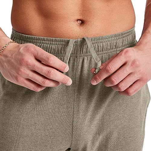 Памучни Джоггеры Hanes Originals за бягане, Мъжки спортни панталони от Джърси с джобове, Дължина по вътрешния