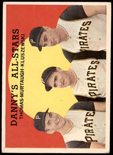 1959 Topps 17 Всички звезди Дани Франк Томас / Тед Клушевски/Дани Мерто Питсбърг Пайрэтс (бейзболна картичка)