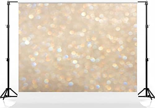Кейт 10 × 8 фута (3 м х 2,5 м) Цветен Фон за Снимки в стил Боке цвят Шампанско, Искрящ Блясък, Точков блясък за партита, за Фон за снимки, Подпори за фото студио
