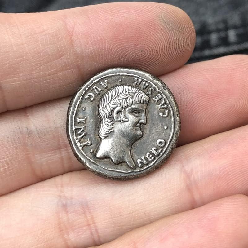 Римски Монети Месинг Със Сребърно Покритие Старинни Занаяти Чуждестранни Възпоменателни Монети Неправилен Размер