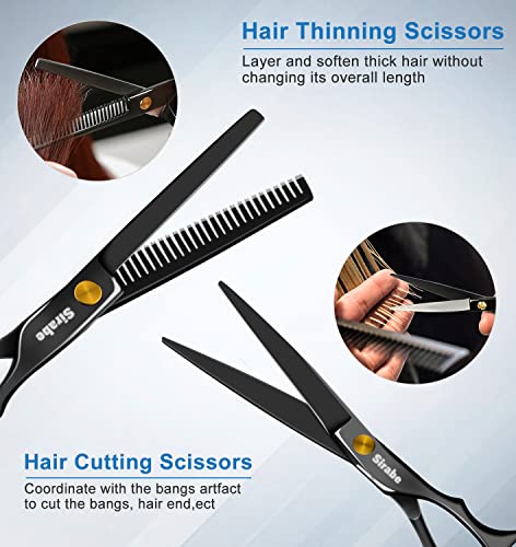 Sirabe, Комплект Ножица за подстригване на коса, 10 бр., Професионален Набор от Ножица за Подстригване на коса