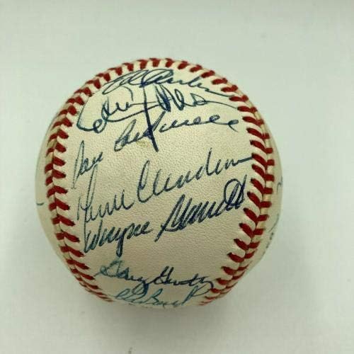 Отборът на Шампионите от Световна серия Ню Йорк Метс, 1969 Г Подписа Бейзболен съдия Е Siver - Бейзболни топки С автографи