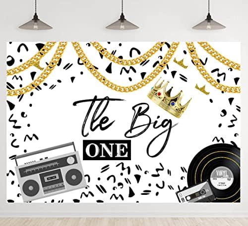 Хип-Хоп 1-ви Рожден Ден на Фон за Момчета Our Notorious is The Big One Тематични Украси За партита Момче старата школа на Хип-Хоп Торта Маса Банер Декор 5x3ft