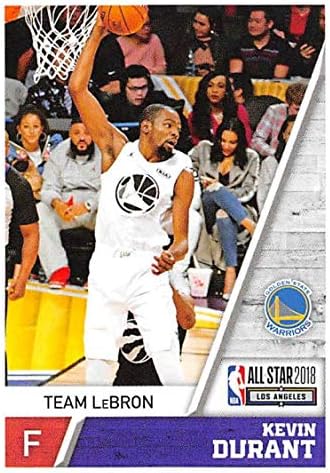 2018-19 Етикети Панини NBA # 418 Кевин Дюрант Екип Леброн Голдън Стейт Уориърс Търговска картичка Баскетболна етикети НБА
