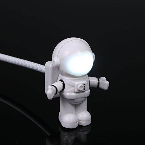 BUZHI Spaceman Форма на Астронавти LED Мини лека нощ Клавиатура Лампа USB Порт За Зареждане на Дизайн, Гъвкав,