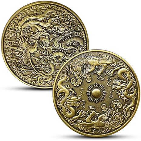 Дракон и Феникс Възпоменателна Монета Чэнсян Зодиакални Дракон и Феникс Животно Възпоменателна Монета от Сто