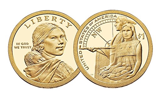 Единната монета 2014 година - на Монетния двор на САЩ с доказателство за долар Сакагавея