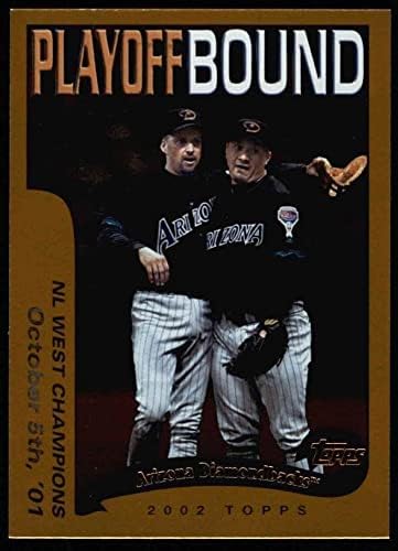 2002 Топпс № 353 Аризона - Плейофи Аризона Даймондбэкс (Бейзболна картичка) NM/MT Даймондбэкс