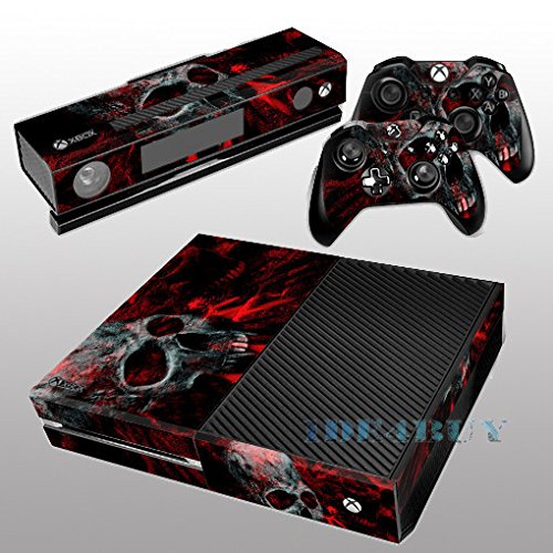Луксозни калъфи за конзолата Xbox One Kinect 2, безплатен стикер на контролер, червен стикер във формата на