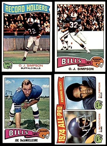 1975 Сет екип Topps Buffalo Bills Buffalo Bills (сет) EX/MT Биллс