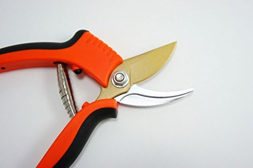 Ножици за подстригване на заобикаляне на Q-yard QY-611-2 с дръжка от найлон / Фибростъкло, 7 x 2.5 x 1, Оранжев