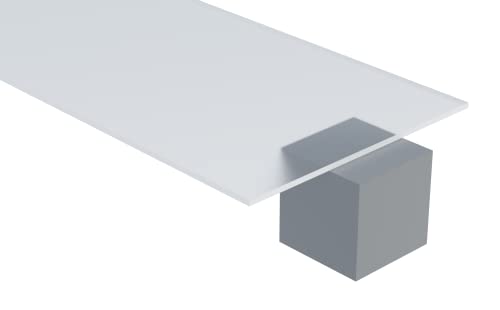 Акрилен лист DP9 (Матиран и от двете страни), Прозрачни, Полупрозрачни, с дебелина 19 мм (3/4), 36 W x 36Д