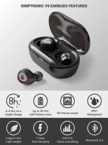 Тези безжични слушалки SimpTronic Tech Bluetooth 5.0, ушите TWS, Мини Слушалка за спорт, на стерео слушалки