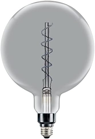 Led Лампа на GE Lighting в Ретро Стил, Кехлибар Стъкло, Топло Свещ, Голяма Грушевидная Крушка PS52