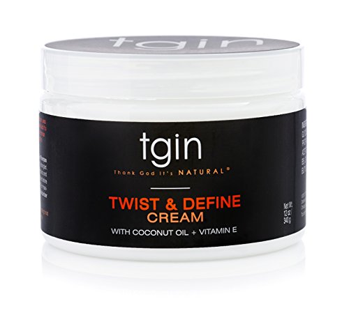 tgin Крем Twist and Define За естествена коса - За суха коса - За Къдрава коса - Средство за стайлинг на коса