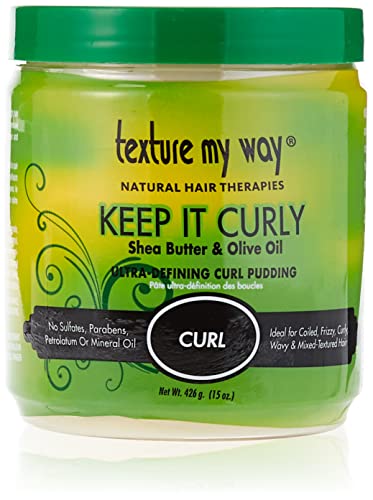 Текстура My Way Natural Hair Therapies Keep It Къдрава Пудинг маша ултра тънки косата, е подходящ за къдрава