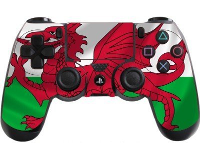 стикер на контролер grafix Студио с флага на Уелс за Playstation 4 (Ps4) / кожа / Винетка / Ps35