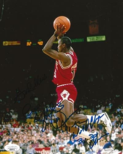 Крейг Hodges подписа снимка на Чикаго Булс 8x10 с автограф и надпис JSA - Снимки на НБА с автограф