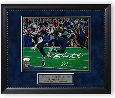 Снимки на Малкълм София с автограф размер 8x10 в рамката на размера на 11x14 НЭП - Снимки NFL с автограф