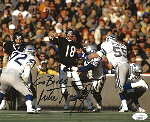 Майк Томчак подписа снимка Chicago Bears 8x10 с автограф 3 JSA - Снимки NFL с автограф